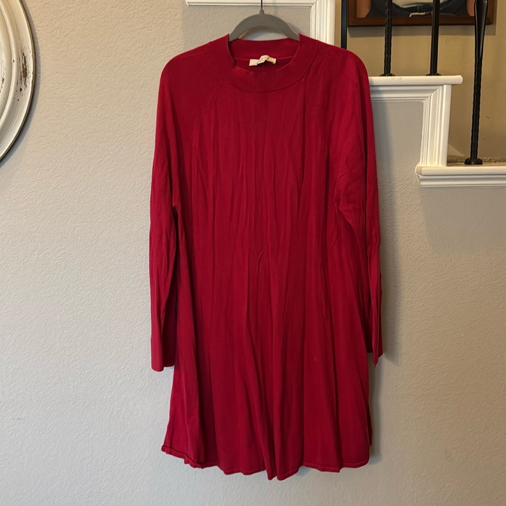 Loft mock neck sweater dress. Sz XL